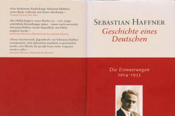 Buchumschlag – Sebastian Haffner, Geschichte eines Deutschen