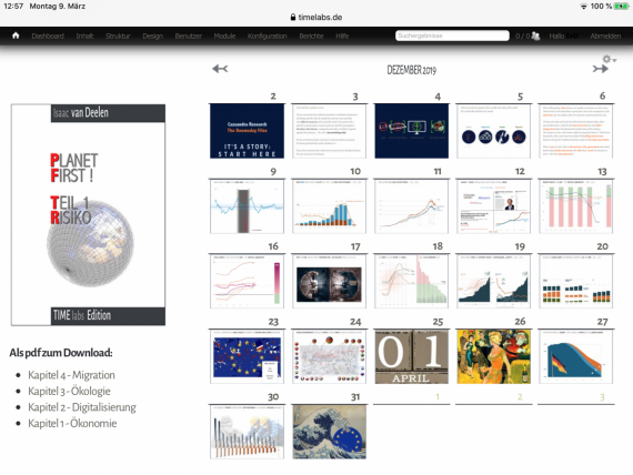 Charts und Planet First auf timelabs.de