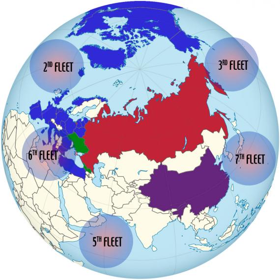 Es ist ein grosses Land und der Gegner droht von überall Putins Sicht